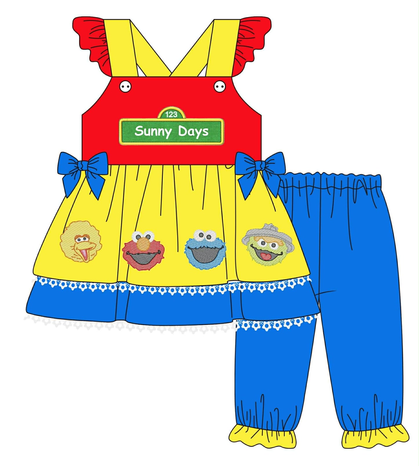 COLORBLOCK SUNNY PANTS SET