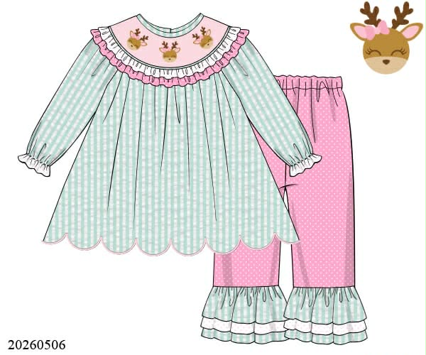 DAINTY REINDEER PANTS SET (ETA: OCTOBER TO LYS)