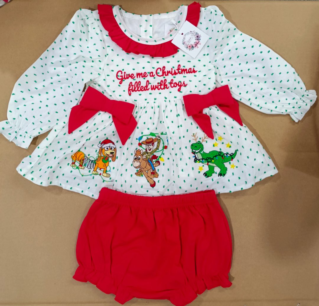CHRISTMAS TOYS DIAPER SET (Swiss)