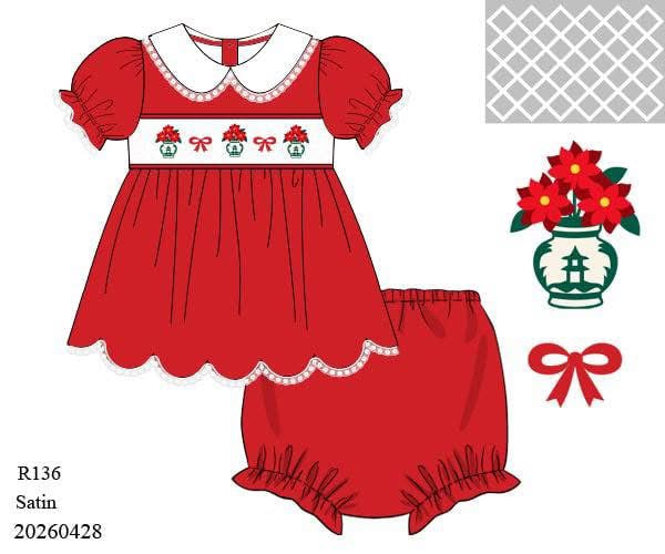 SATIN CHINOISERIE CHRISTMAS BLOOMER SET (ETA: OCTOBER TO LYS)