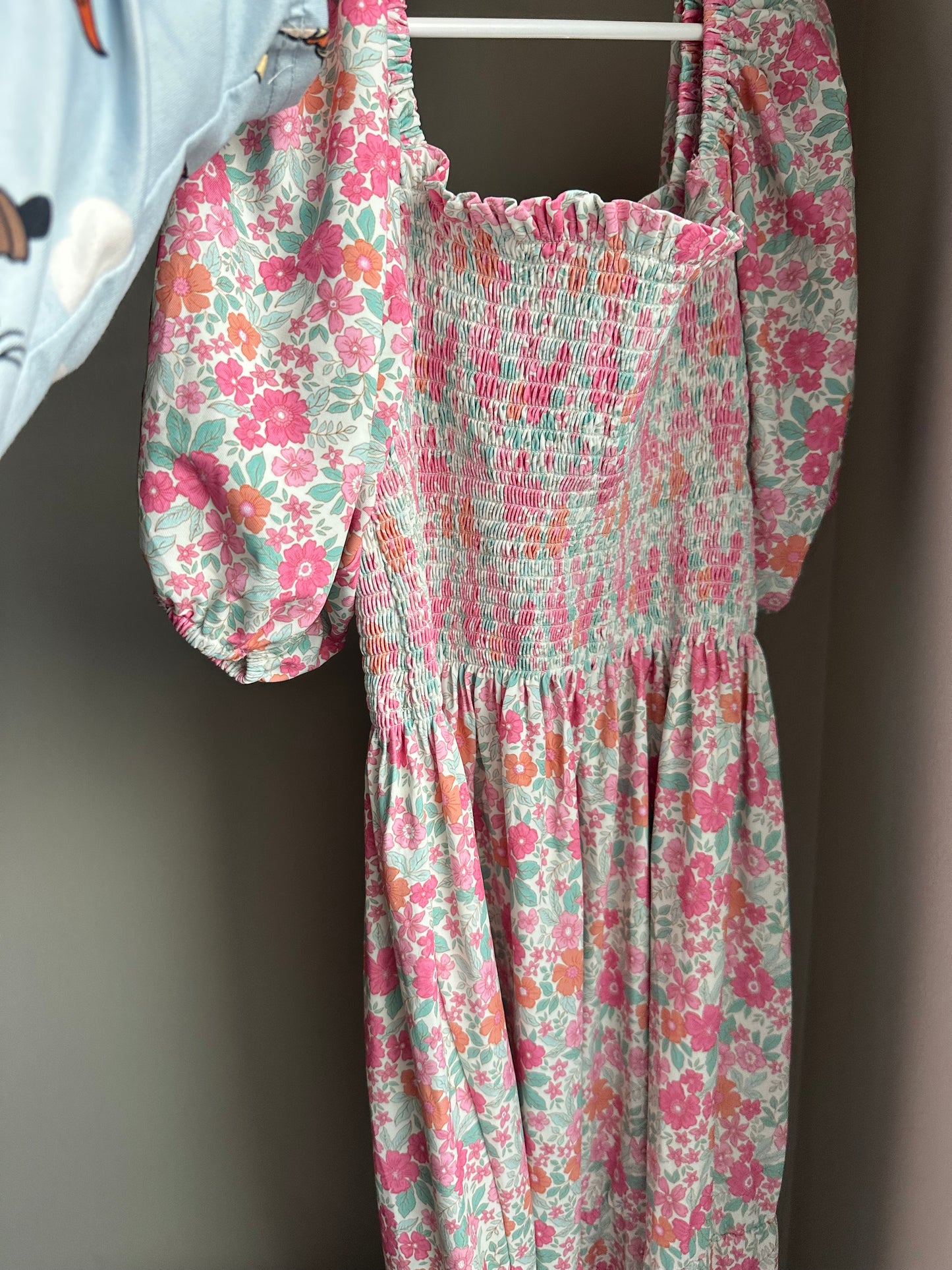 MOM MAXI DRESS (DRESS IS A LIGHTER SHADE THAN BABY OUTFITS, SLIDE TO 2nd PICTURE FOR REFERENCE)