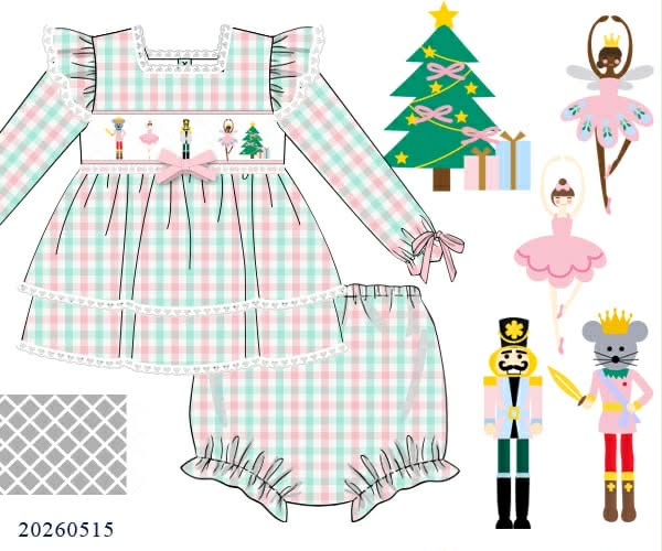 SUGAR PLUM DIAPER SET & DRESS
