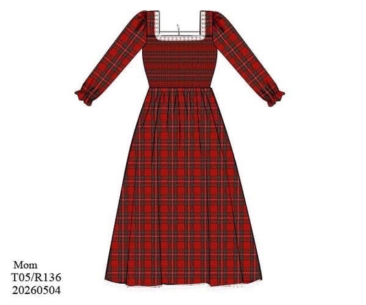 CLASSIC CHRISTMAS MOM MAXI DRESS (ETA: OCTOBER TO LYS) (NOVEMBER TO LYS 2nd round)