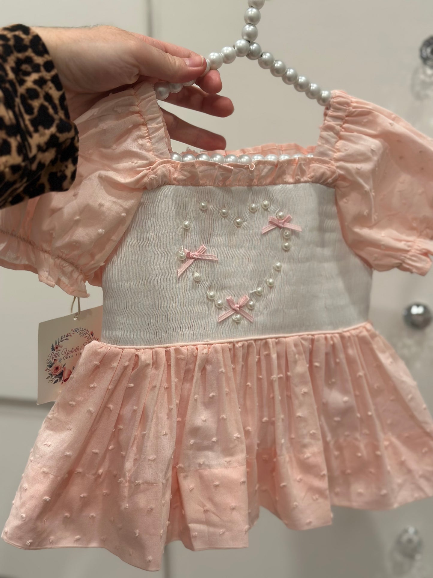 HEART PEARL DIAPER SET