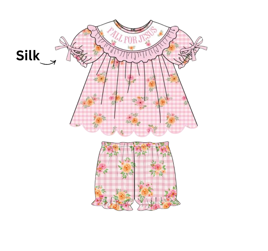 FLORAL BLOOMER SET (KNIT)