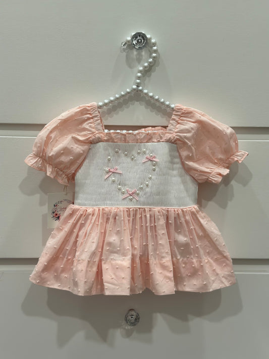 HEART PEARL DIAPER SET