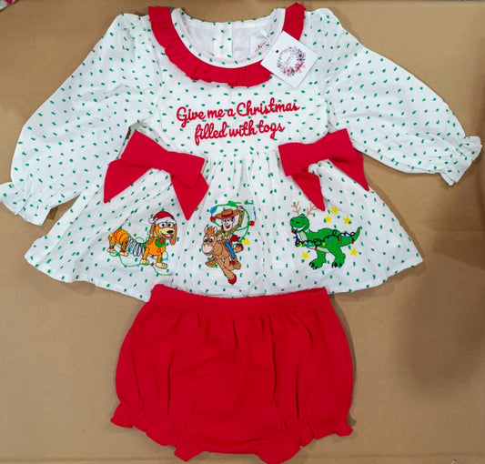 CHRISTMAS TOYS DIAPER SET (Swiss)