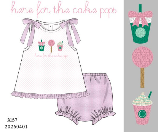 CAKE POPS DIAPER SET (DOUBLE LINED)