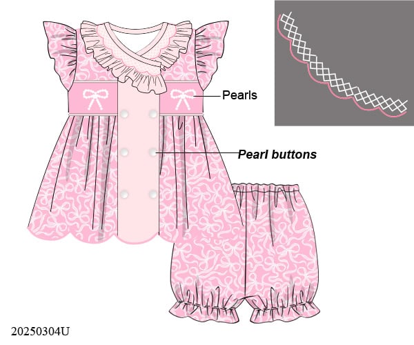 PRETTY IN PEARLS BLOOMER SHORT SET