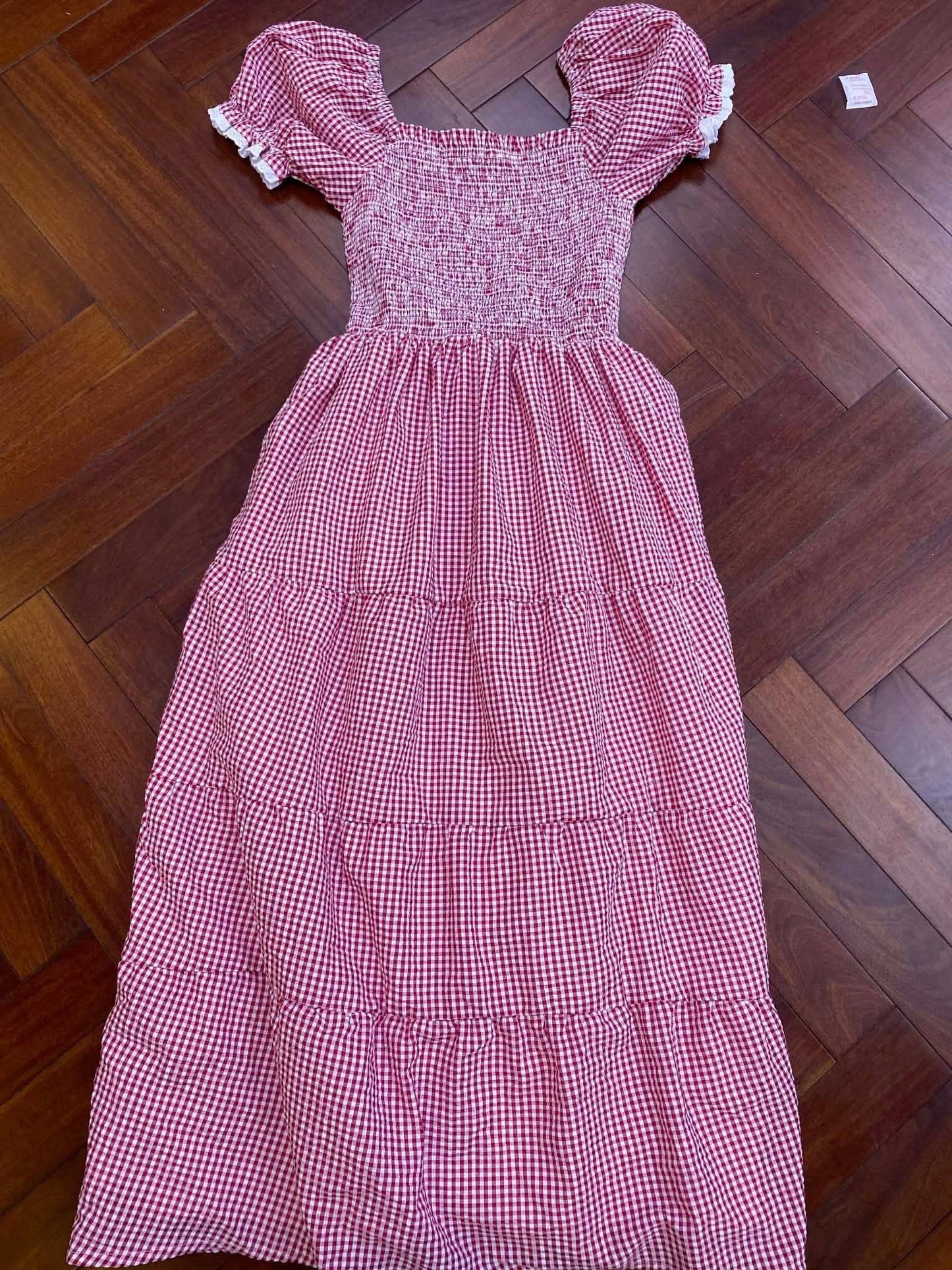CHERRY MAXI MOM DRESS