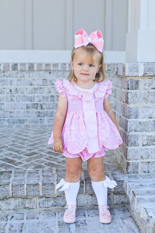 PRETTY IN PEARLS BLOOMER SHORT SET