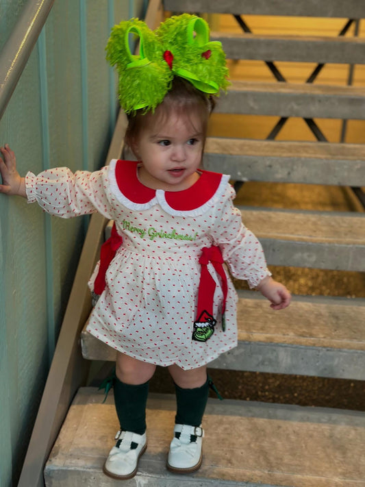 CHRISTMAS GREEN DIAPER SET (Swiss)