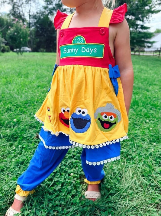 COLORBLOCK SUNNY PANTS SET