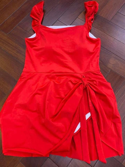CHERRY RED ADULT SWIMSUIT