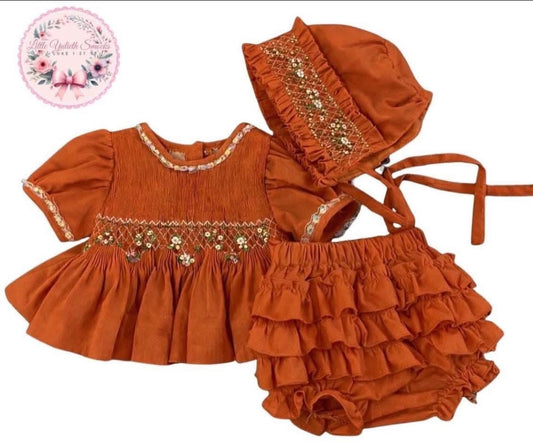 HEIRLOOM AUTUMN DIAPER SET (ETA: AUGUST TO LYS) •bonnet sold separately•