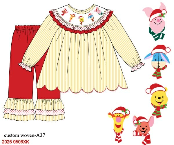 HOLIDAY FRIENDS PANTS SET