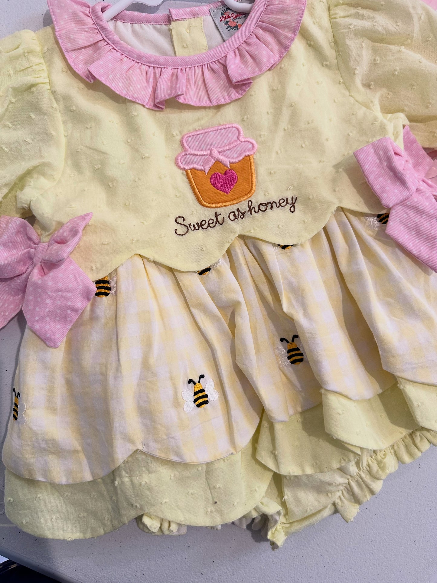 HONEY SKIRTED BUBBLE SHORT SLEEVE