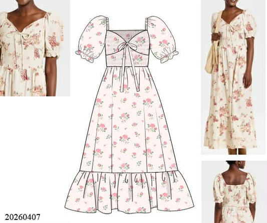 COTTAGECORE MOM MAXI DRESS