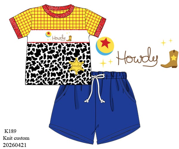 HOWDY SHORT SET (ETA: MID DECEMBER TO CUSTOMERS)