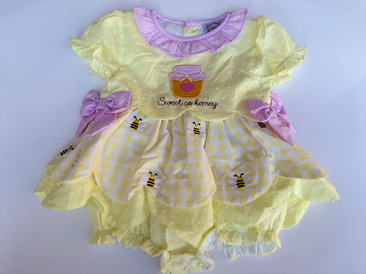 HONEY SKIRTED BUBBLE SHORT SLEEVE