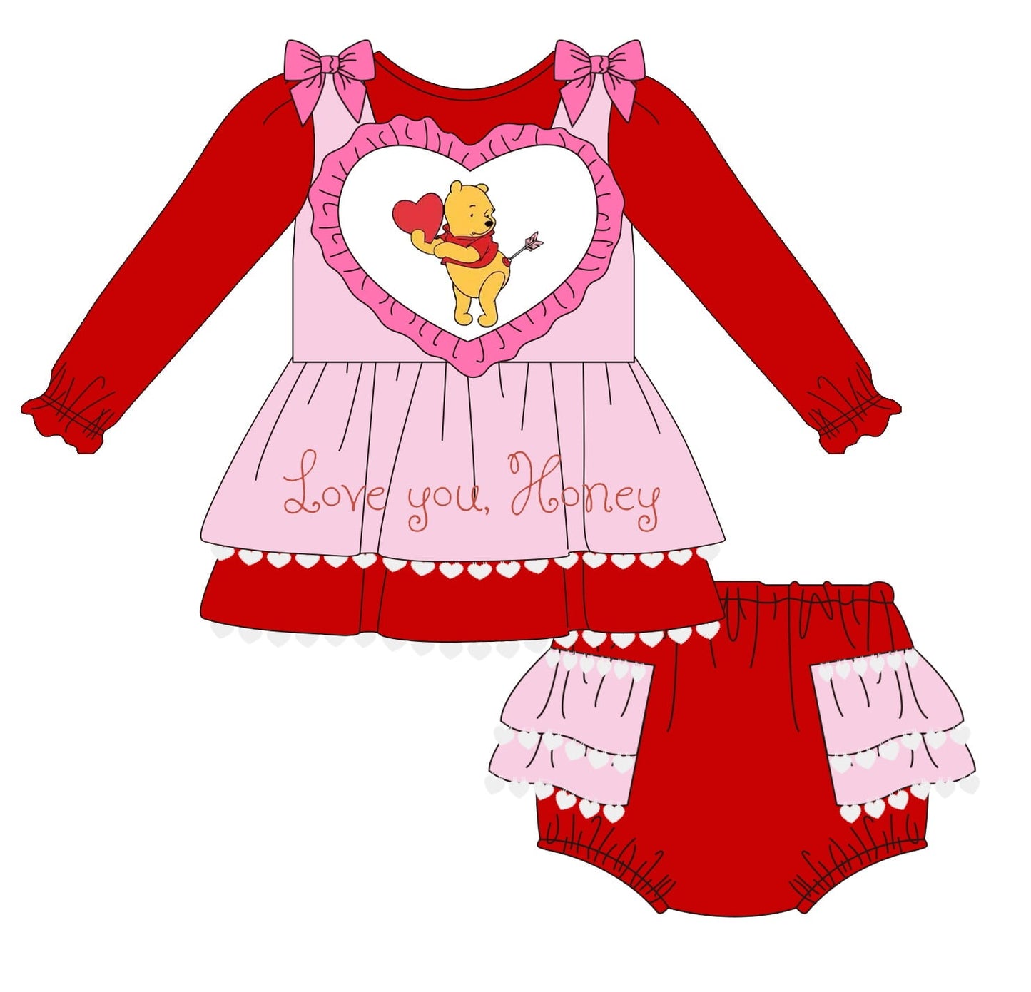 LOVE YOU HONEY DIAPER SET (ETA: JANUARY TO CUSTOMERS)