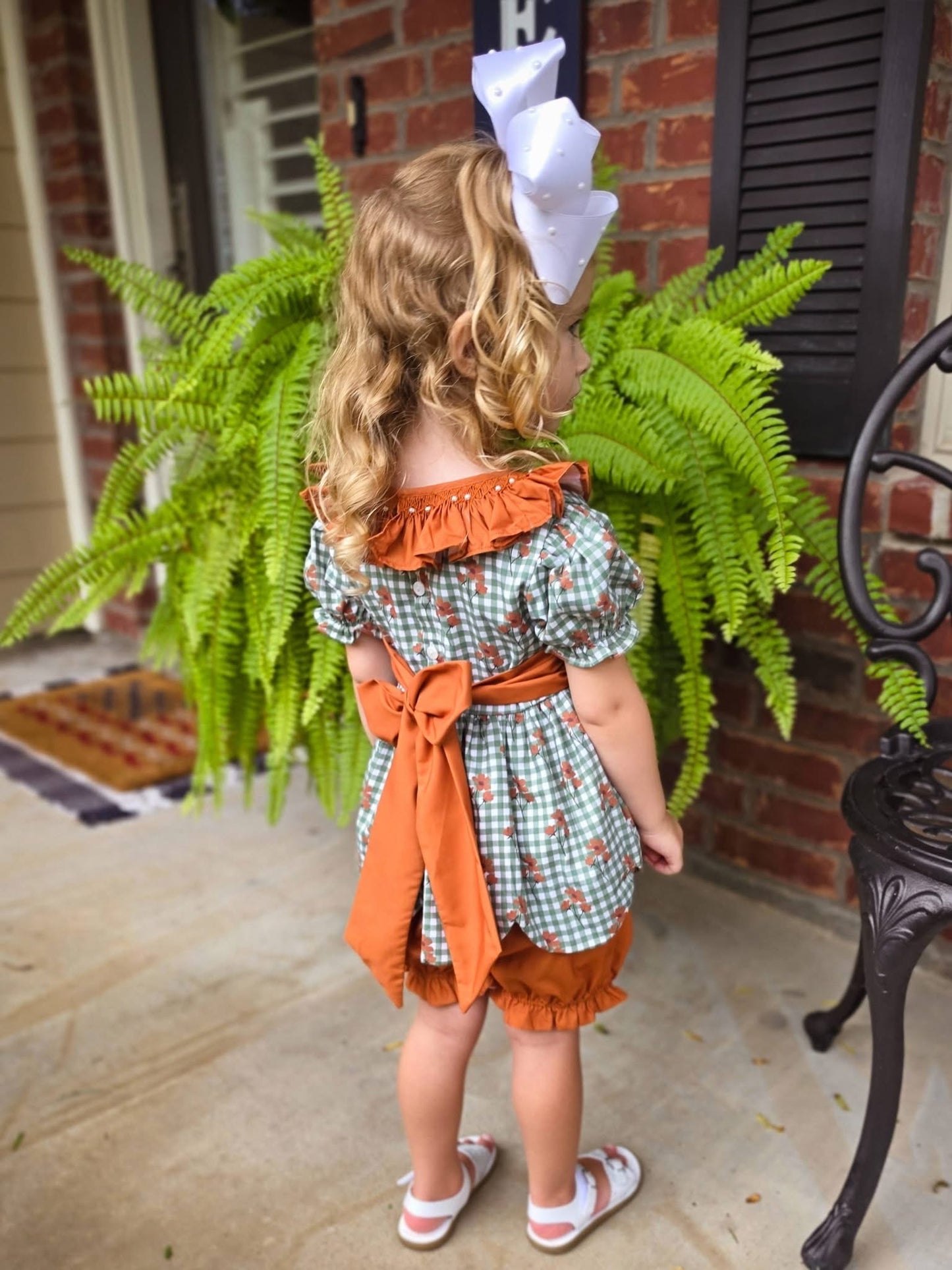 HELLO FALL BLOOMER SHORT SET