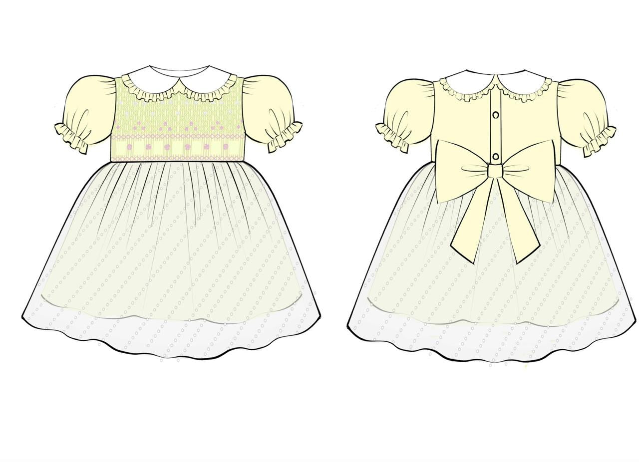HEIRLOOM YELLOW DRESS (BONNET NOT INCLUDED)