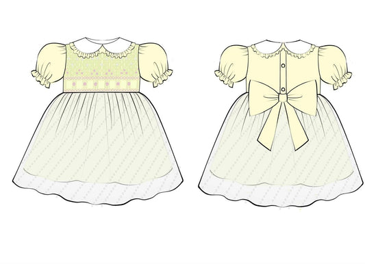 HEIRLOOM YELLOW (DRESS) diaper included