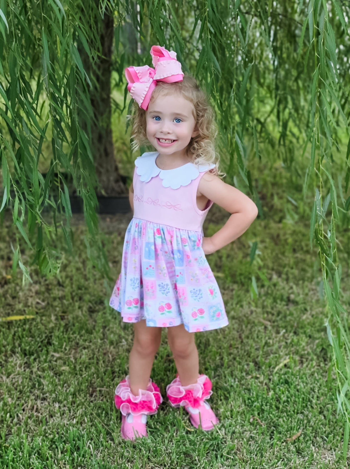 GARDEN BLOOMER SHORT SET