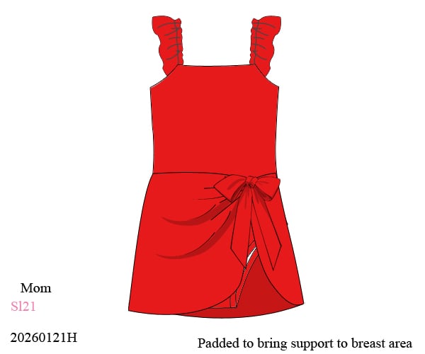 CHERRY RED ADULT SWIMSUIT