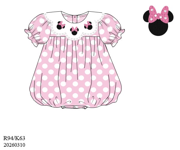 FRENCK KNOT MOUSE POLKA DOT BUBBLE