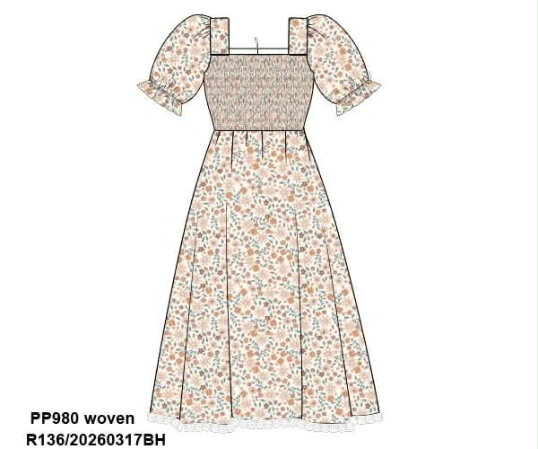 BOHO MOM MIDI DRESS
