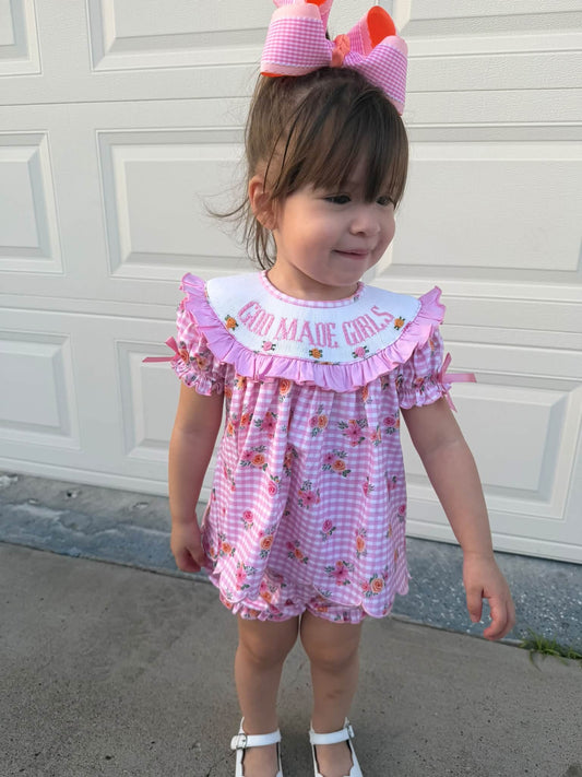 FLORAL BLOOMER SET (KNIT)
