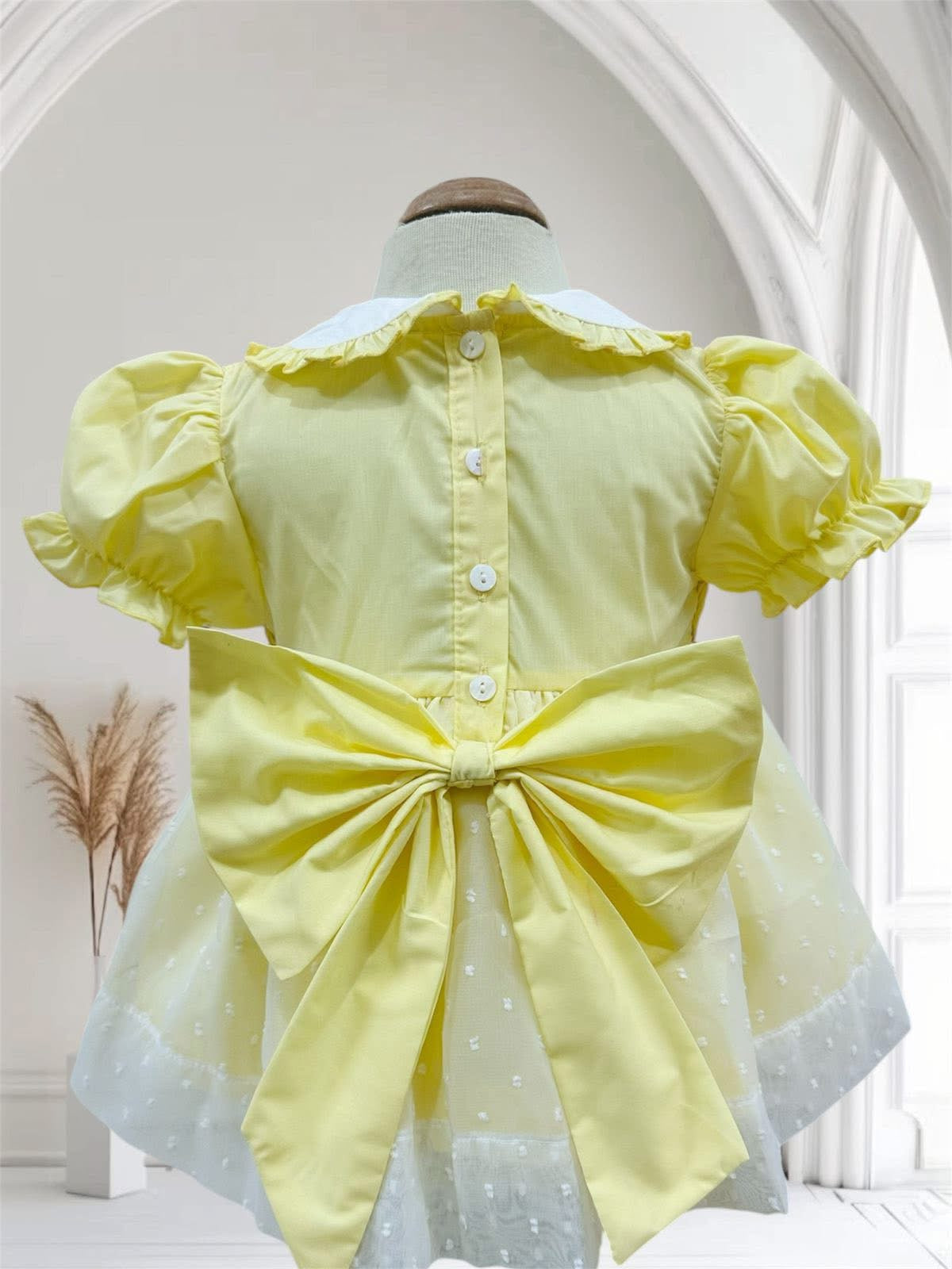 HEIRLOOM YELLOW DIAPER SET (BONNET NOT INCLUDED)