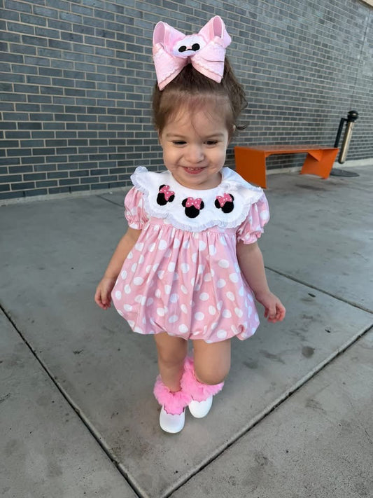 FRENCK KNOT MOUSE POLKA DOT BUBBLE
