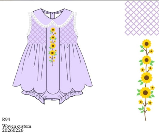 HEIRLOOM SUNFLOWER SKIRTED BUBBLE