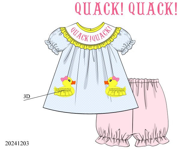 QUACK QUACK BLOOMER SET