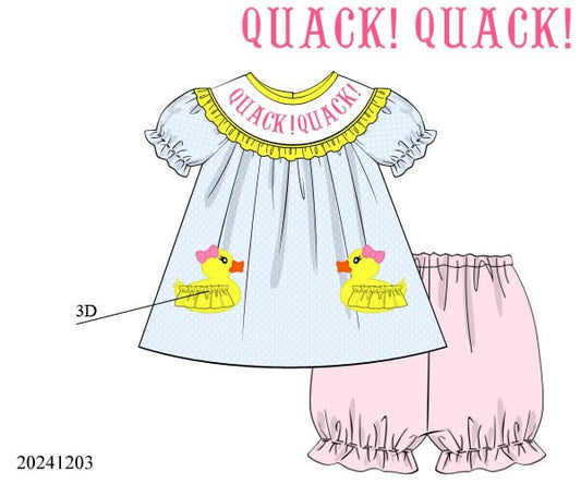 QUACK QUACK BLOOMER SET