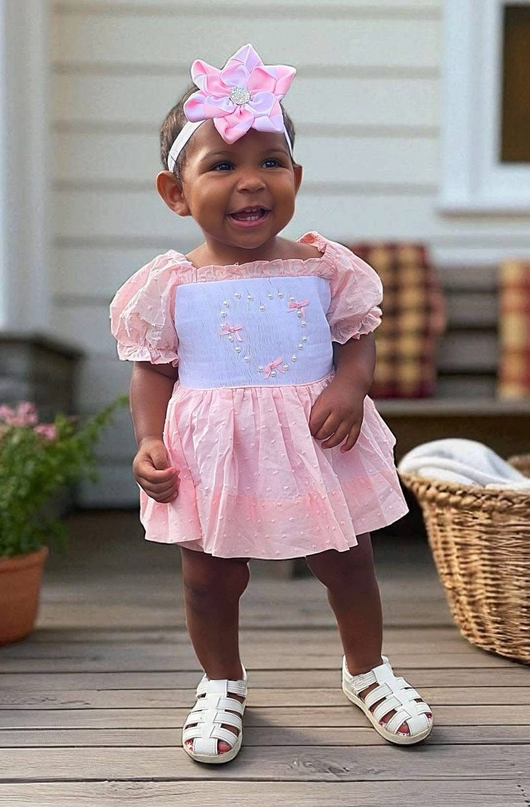 HEART PEARL DIAPER SET